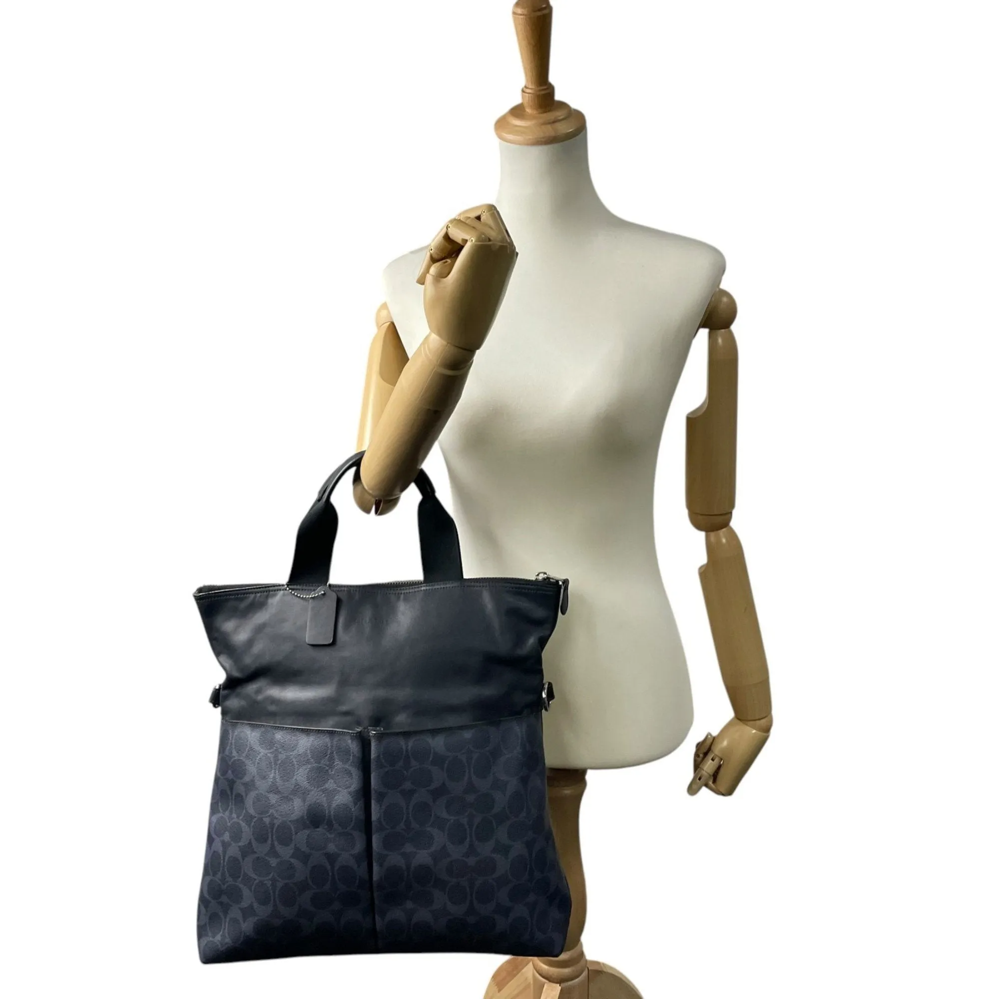 Coach Pvc Leather Shoulder Bag Tote Bag (Pre-Owned)