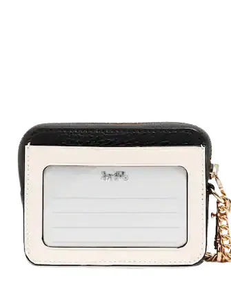 Coach Zip Card Case In Colorblock
