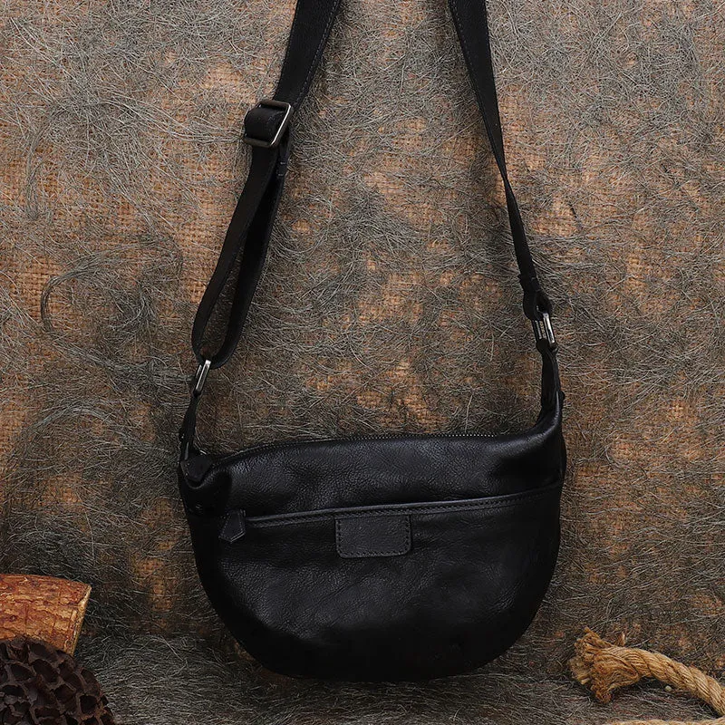 Coffee Leather Womens Saddle Shoulder Bags Saddle Vintage Crossbody Purse for Women