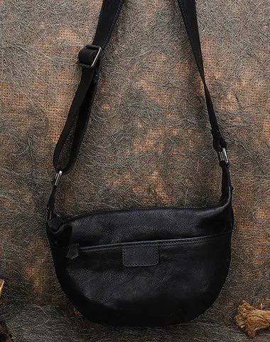Coffee Leather Womens Saddle Shoulder Bags Saddle Vintage Crossbody Purse for Women