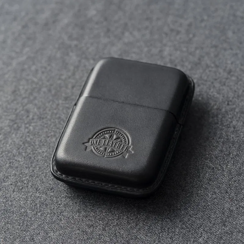Cool Brown Leather Mens 14pcs Cigarette Holder Case Cool Custom Cigarette Case for Men