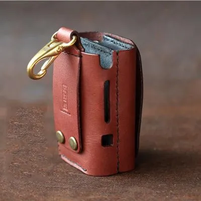 Cool Leather Mens IQOS Cigarette Case With Belt Clip Loop IQOS Holder for Men