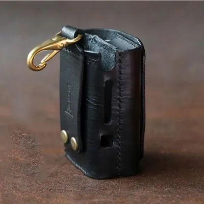 Cool Leather Mens IQOS Cigarette Case With Belt Clip Loop IQOS Holder for Men