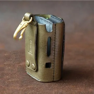 Cool Leather Mens IQOS Cigarette Case With Belt Clip Loop IQOS Holder for Men