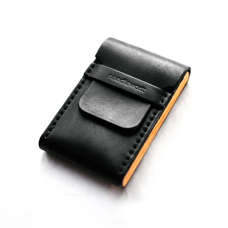 Cool Wooden Black Leather Mens Cigarette Case Custom Cigarette Holder for Men