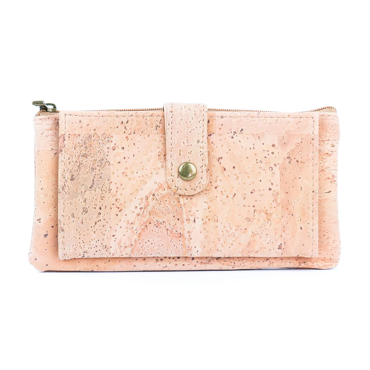 Cork Women's Long Wallet & Card Holder in Coffee Bean Design BAG-2261-EF