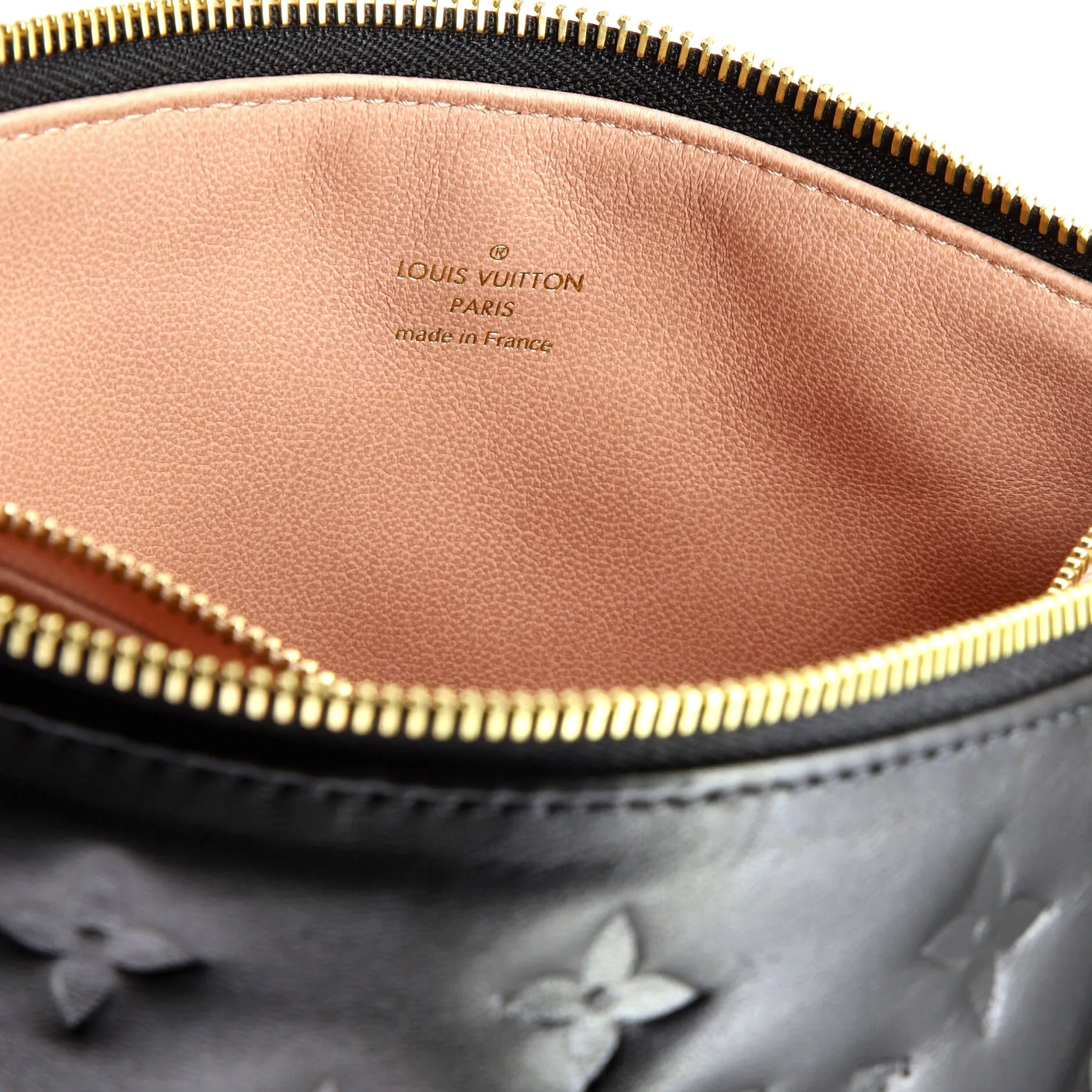 Coussin Bag Monogram Embossed Lambskin PM