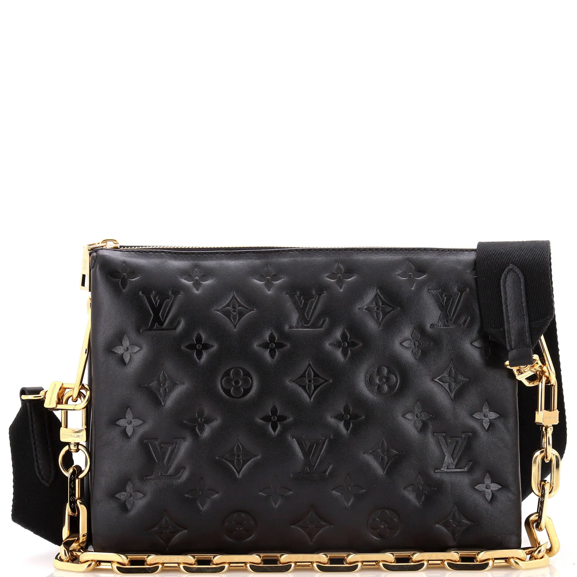 Coussin Bag Monogram Embossed Lambskin PM