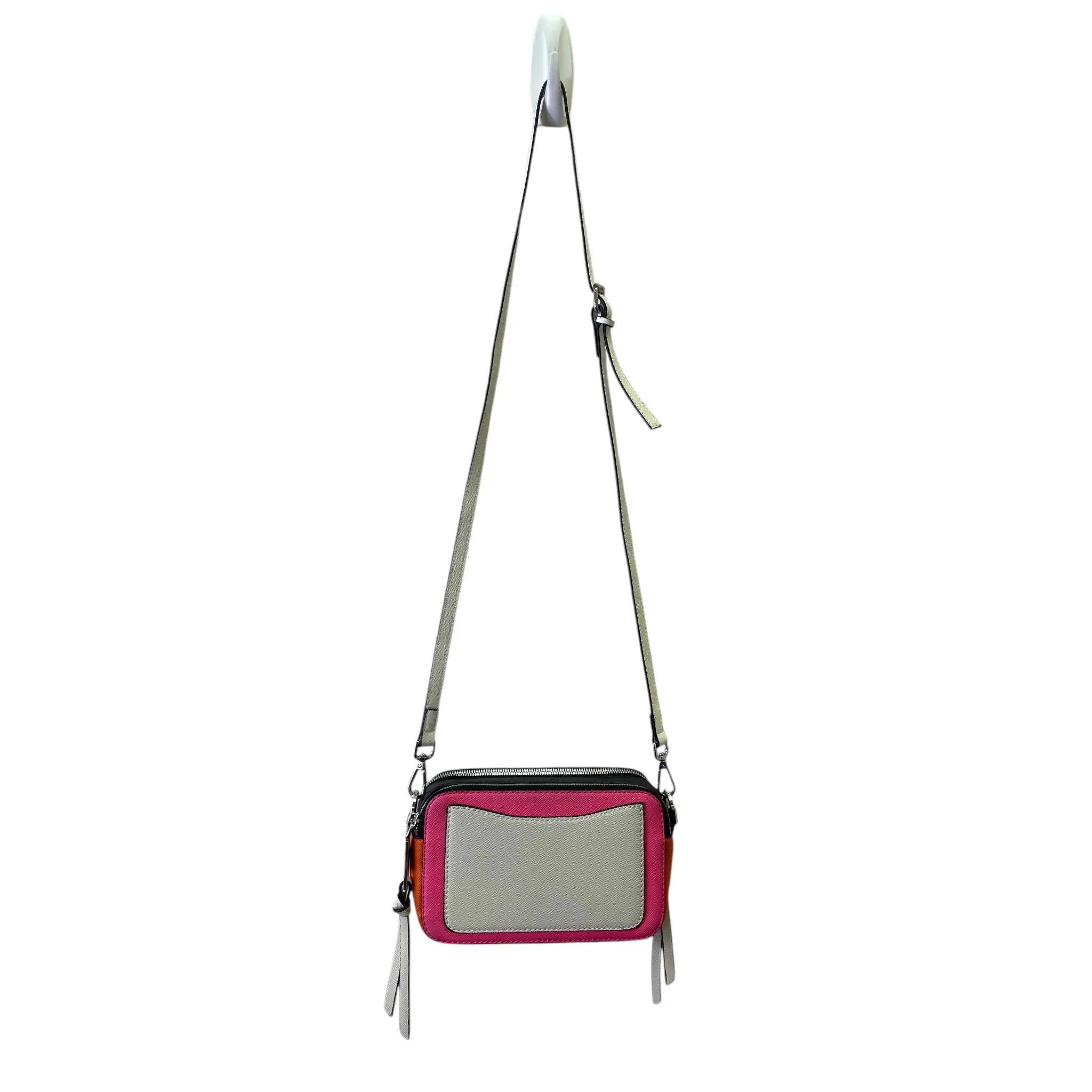 Crossbody Designer By Marc By Marc Jacobs In Orange & Pink, Size:Small