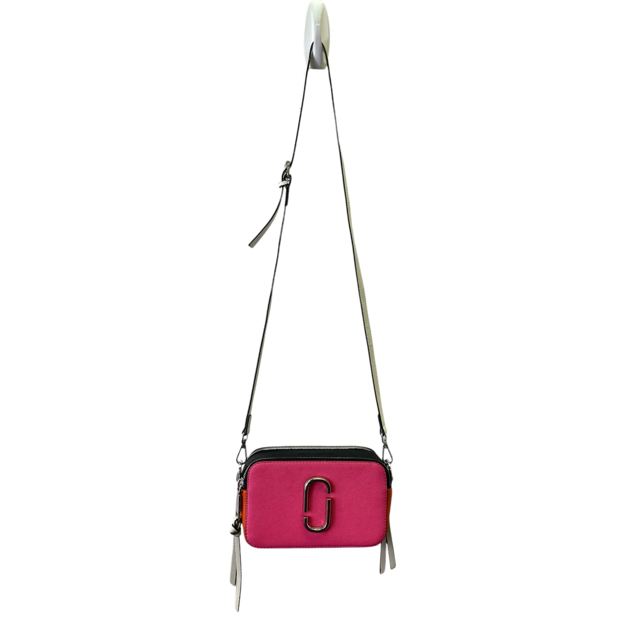 Crossbody Designer By Marc By Marc Jacobs In Orange & Pink, Size:Small