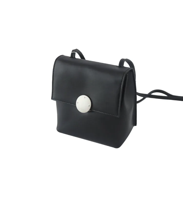 Cute LEATHER Black WOMENs SHOULDER BAG Purses FOR WOMEN