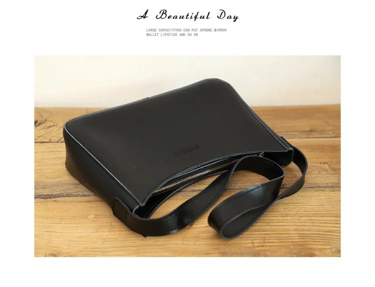 Cute LEATHER Side Bag Brown WOMEN SHOULDER BAG Handbag Purse FOR WOMEN