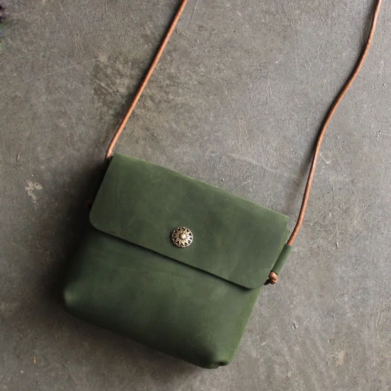 Cute LEATHER WOMEN Small Vintage Crossbody Purse SHOULDER BAG Purse FOR WOMEN
