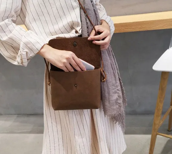 Cute LEATHER WOMEN Small Vintage Crossbody Purse SHOULDER BAG Purse FOR WOMEN