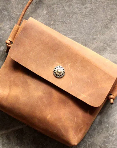 Cute LEATHER WOMEN Small Vintage Crossbody Purse SHOULDER BAG Purse FOR WOMEN