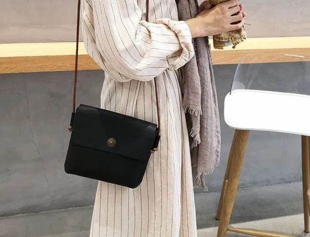 Cute LEATHER WOMEN Small Vintage Crossbody Purse SHOULDER BAG Purse FOR WOMEN