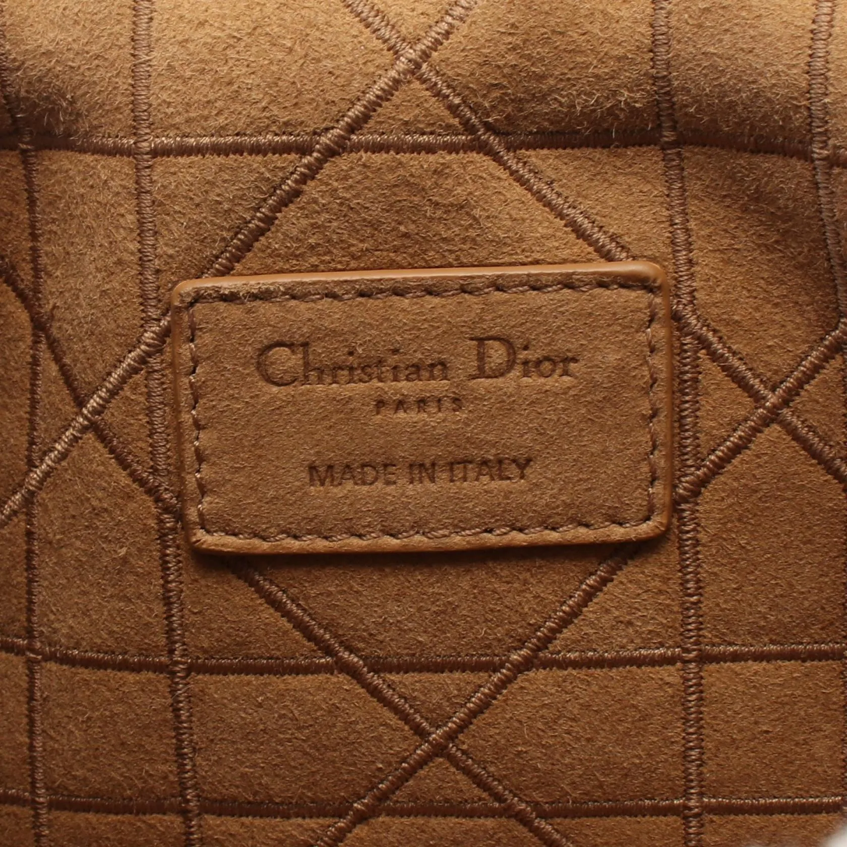 Dior CARO Sheepskin Shearling Shoulder Bag
