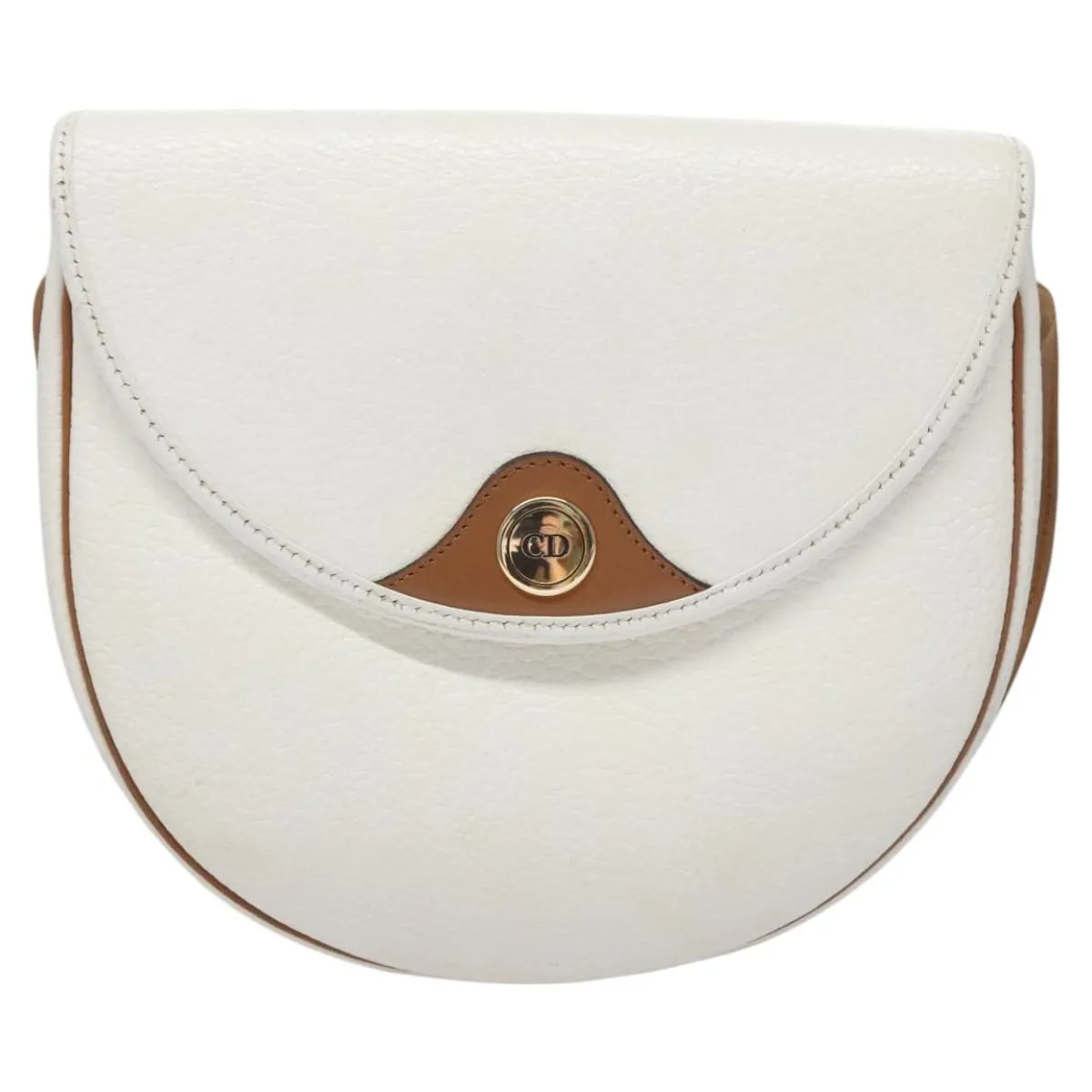 Dior Vintage Leather Shoulder Bag (Pre-Owned)