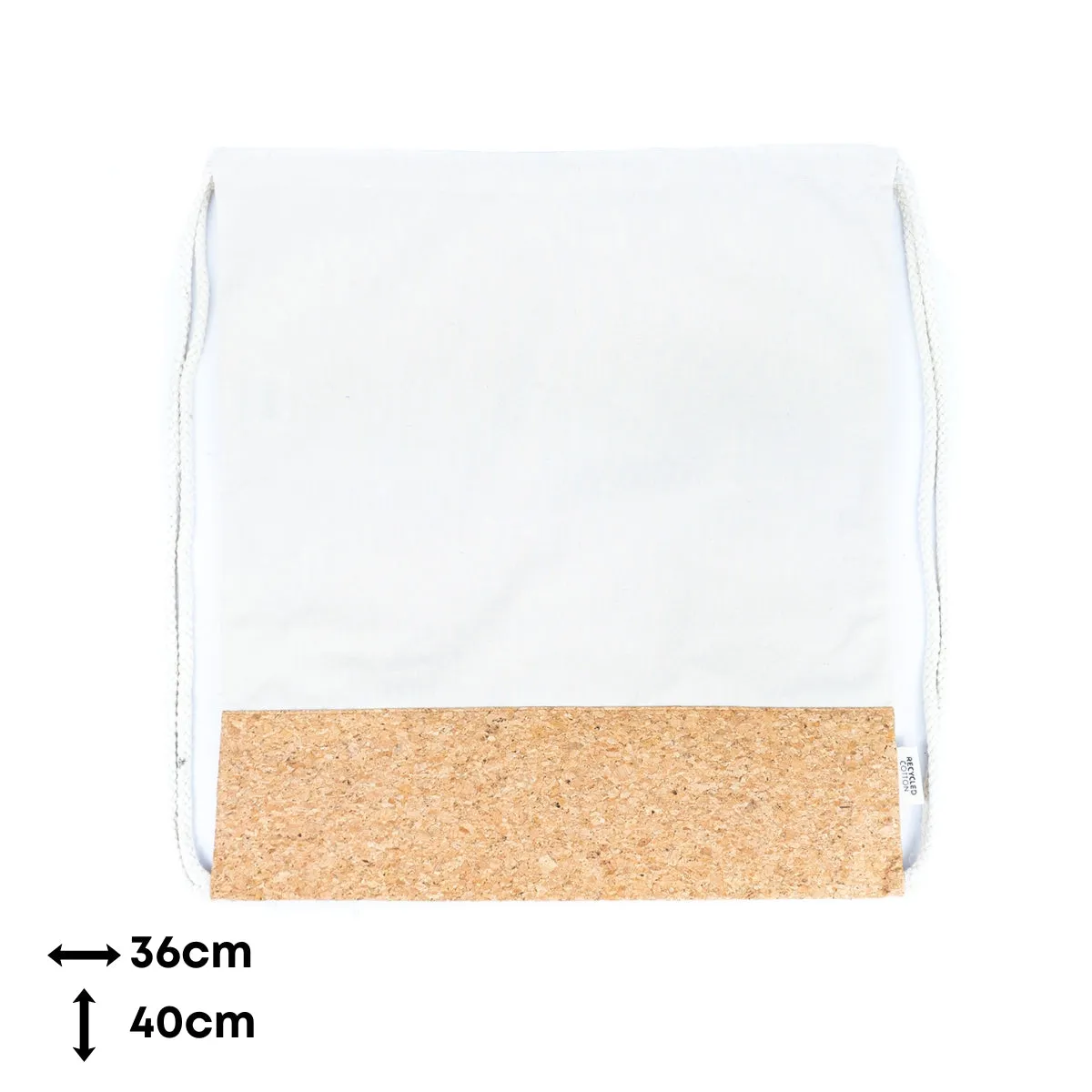 Drawstring Bag - Cotton and Cork Combination BAGD-266