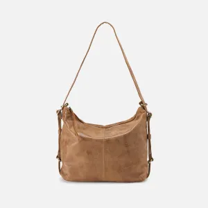 Emily Convertible Backpack In Buffed Leather - Whiskey