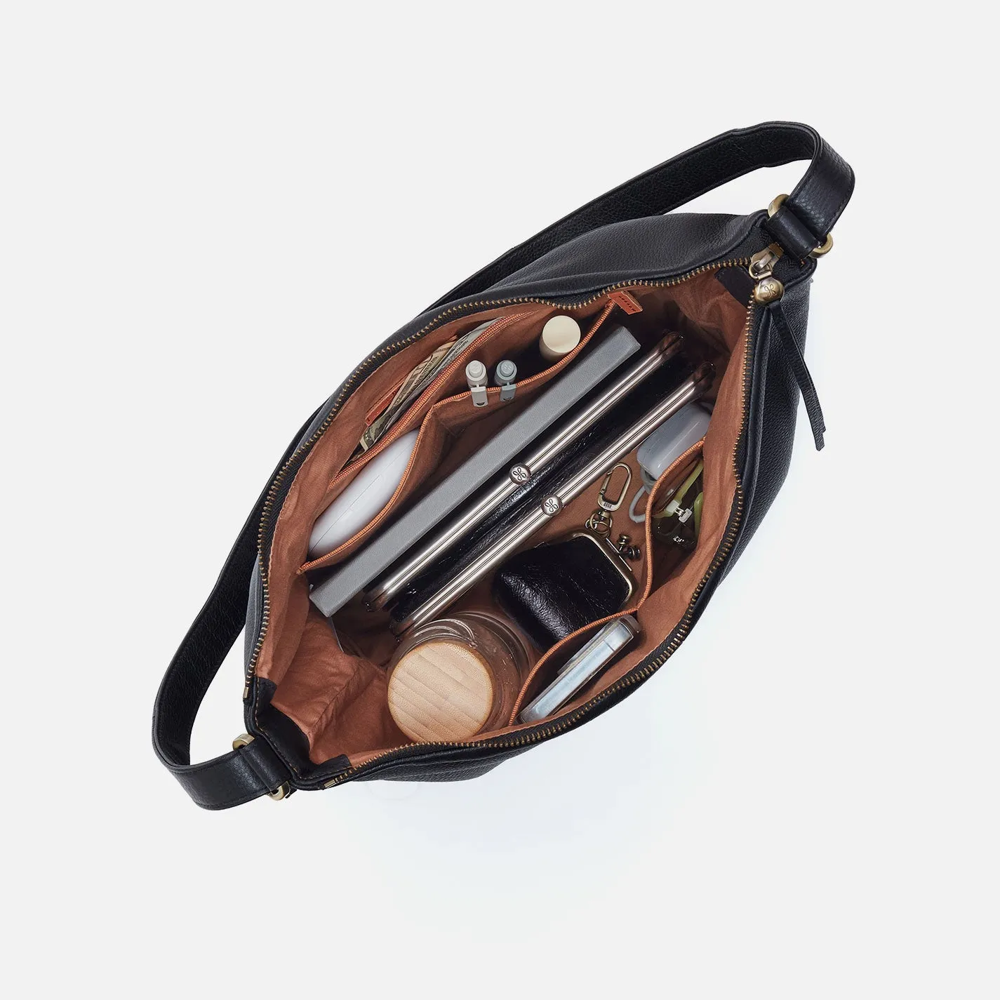 Emily Convertible Backpack In Pebbled Leather - Cream