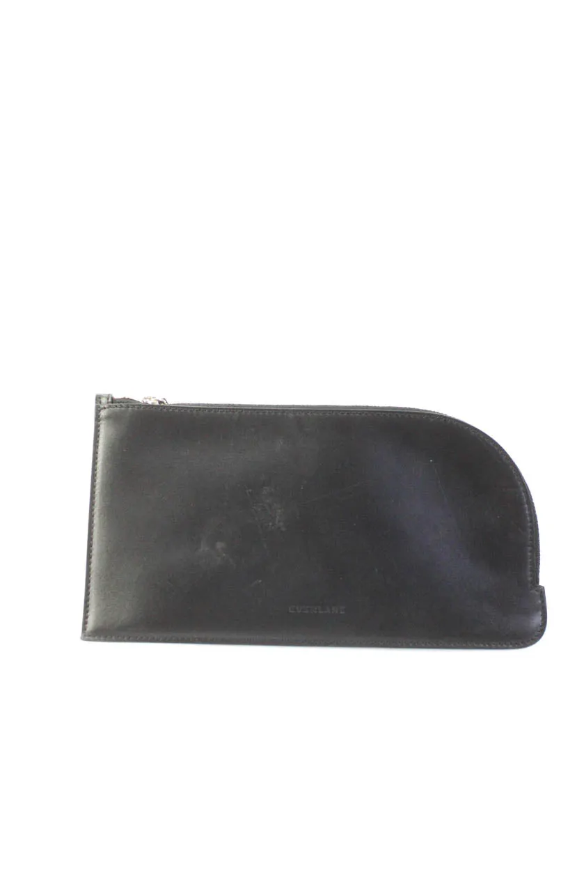 Everlane Womens The Italian Leather Sling  Black