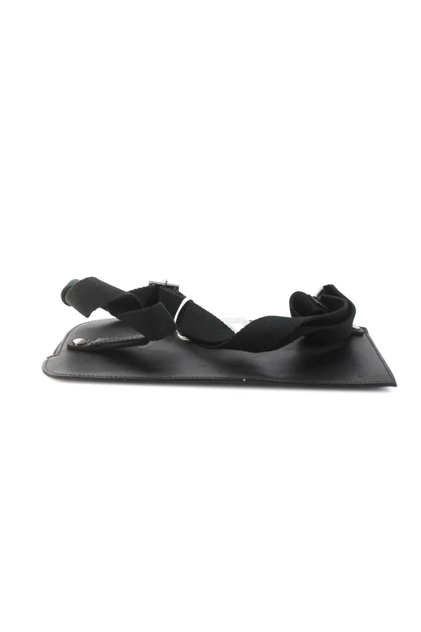Everlane Womens The Italian Leather Sling  Black