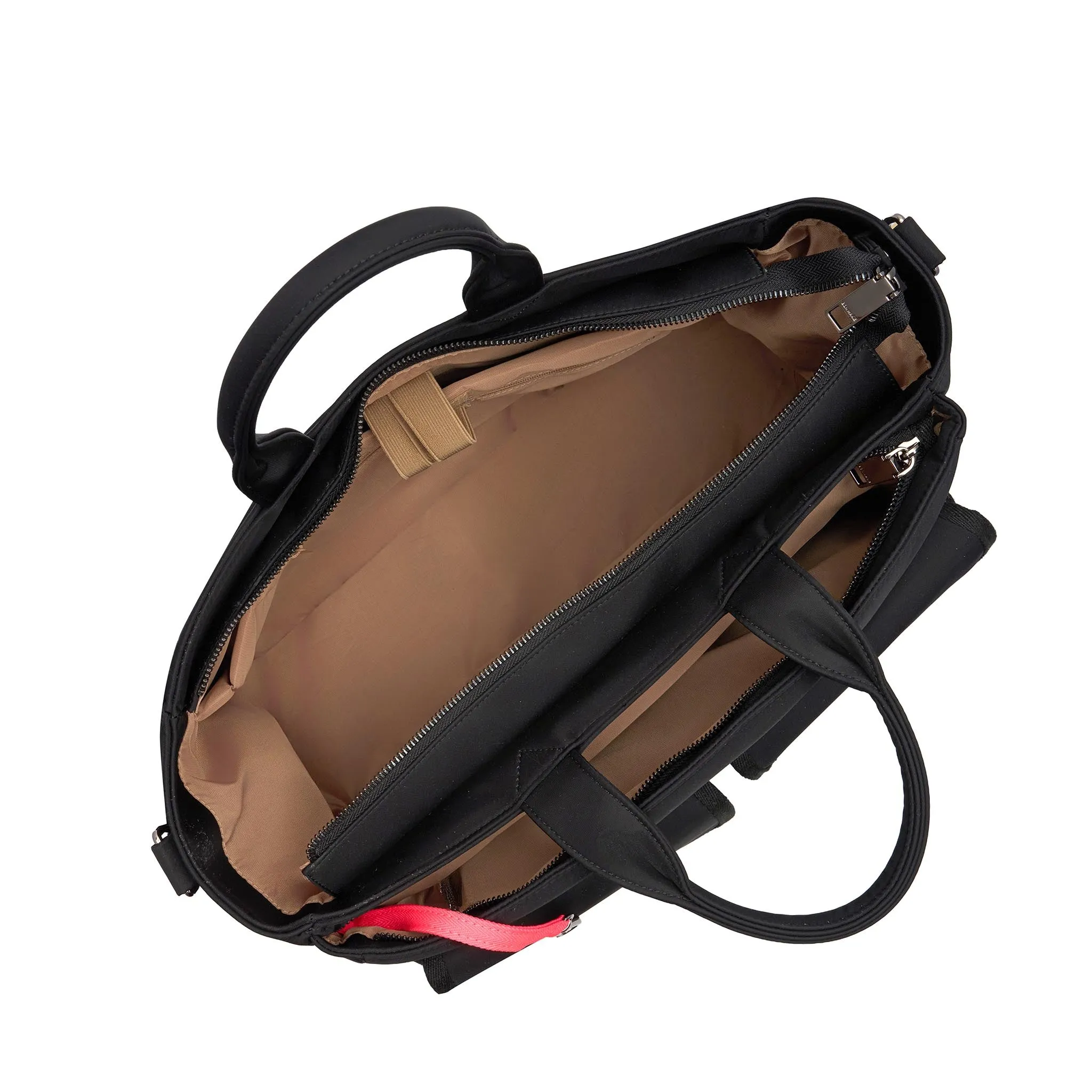 Everyday Multi-Pocket Tote Bag -- Tan