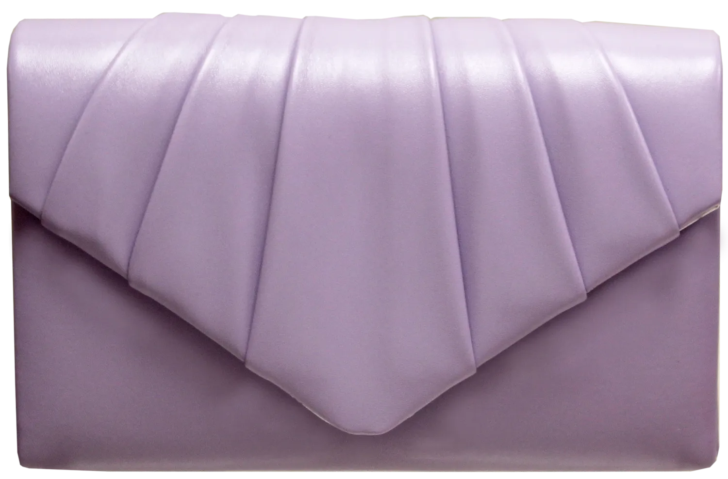 Faux Leather Envy Pleated Flapover Bag