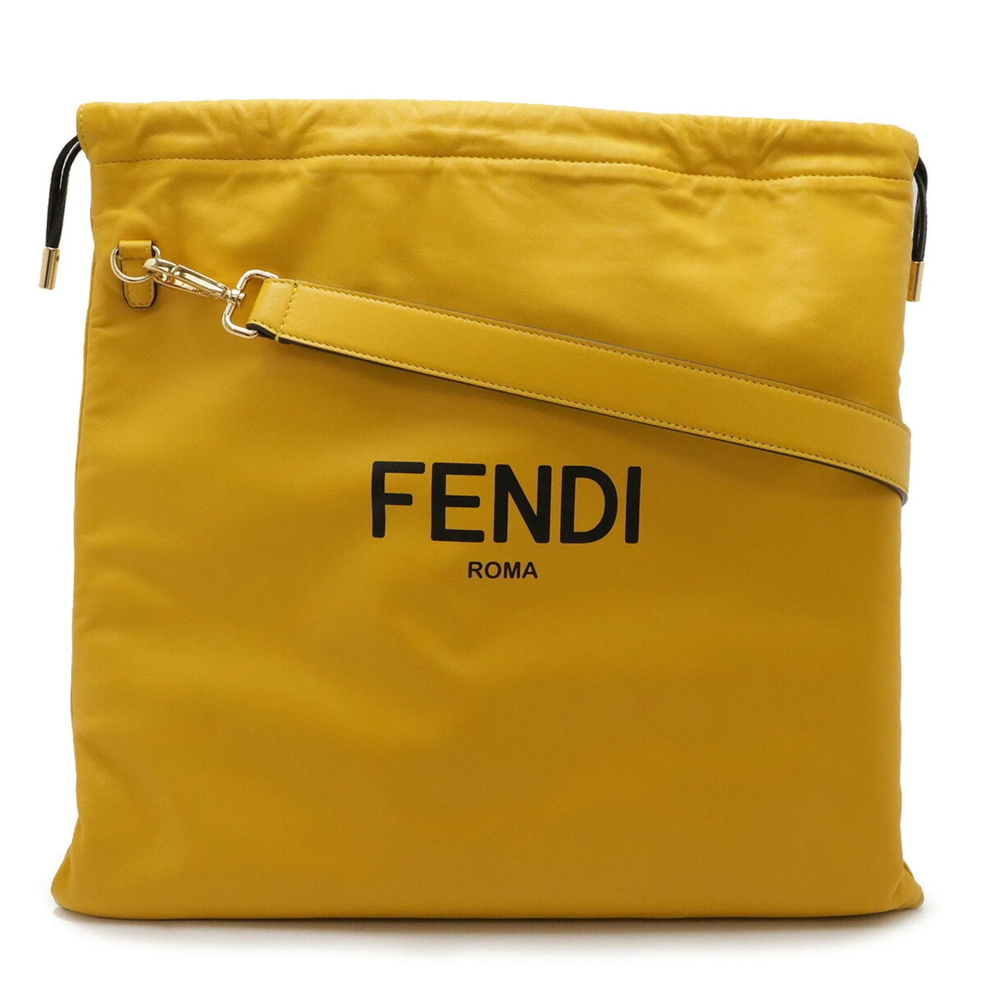 Fendi yellow Leather Shoulder Bag (Pre-Owned)
