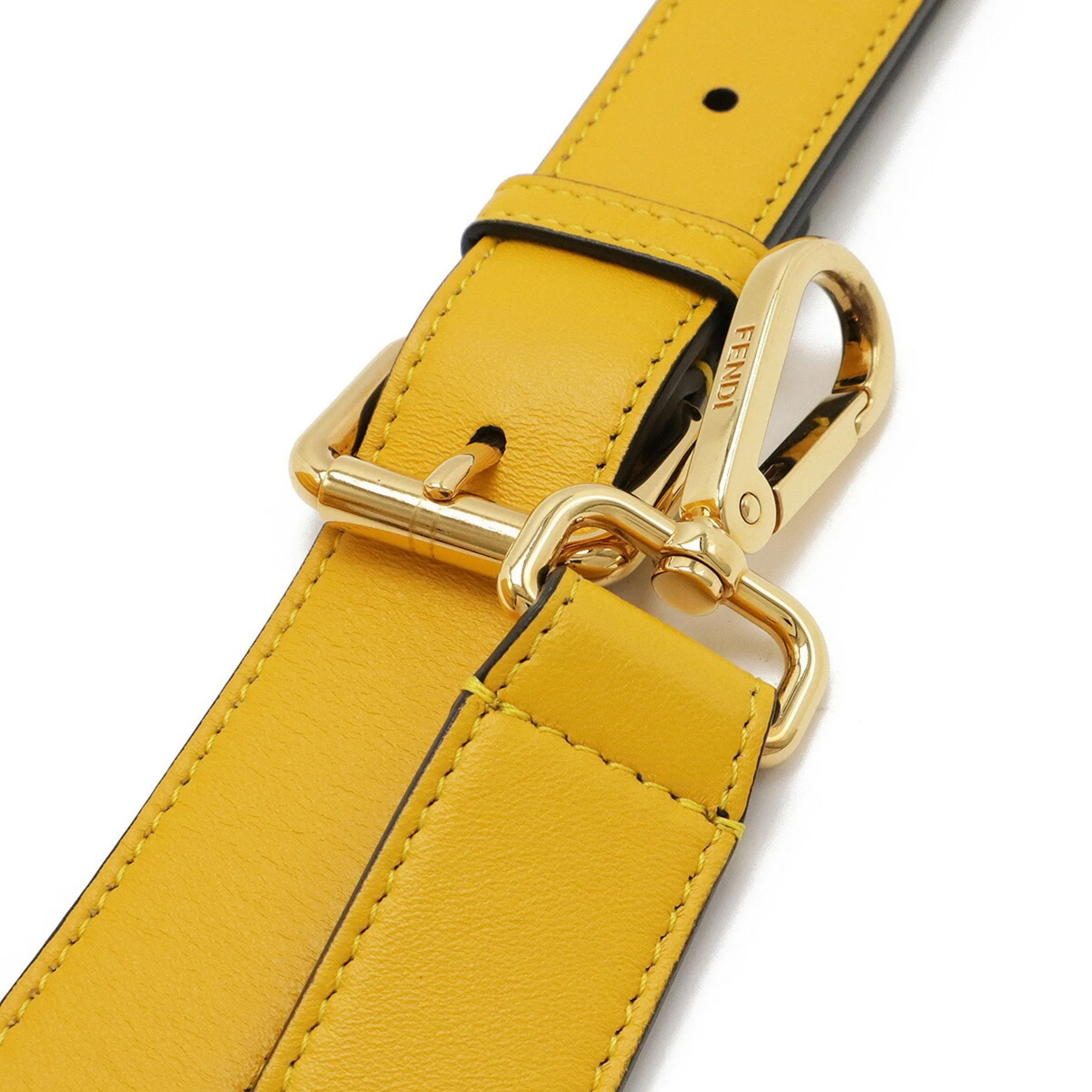Fendi yellow Leather Shoulder Bag (Pre-Owned)