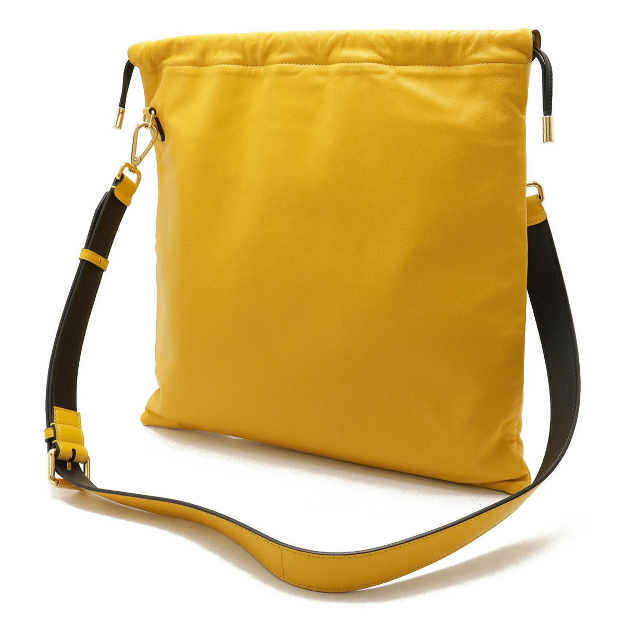Fendi yellow Leather Shoulder Bag (Pre-Owned)