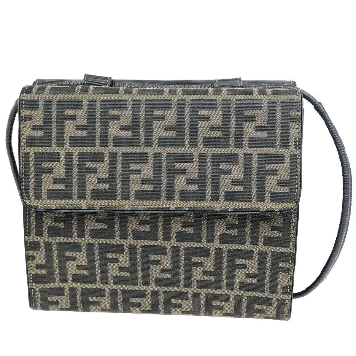 Fendi Zucca Canvas Shoulder Bag (Pre-Owned)