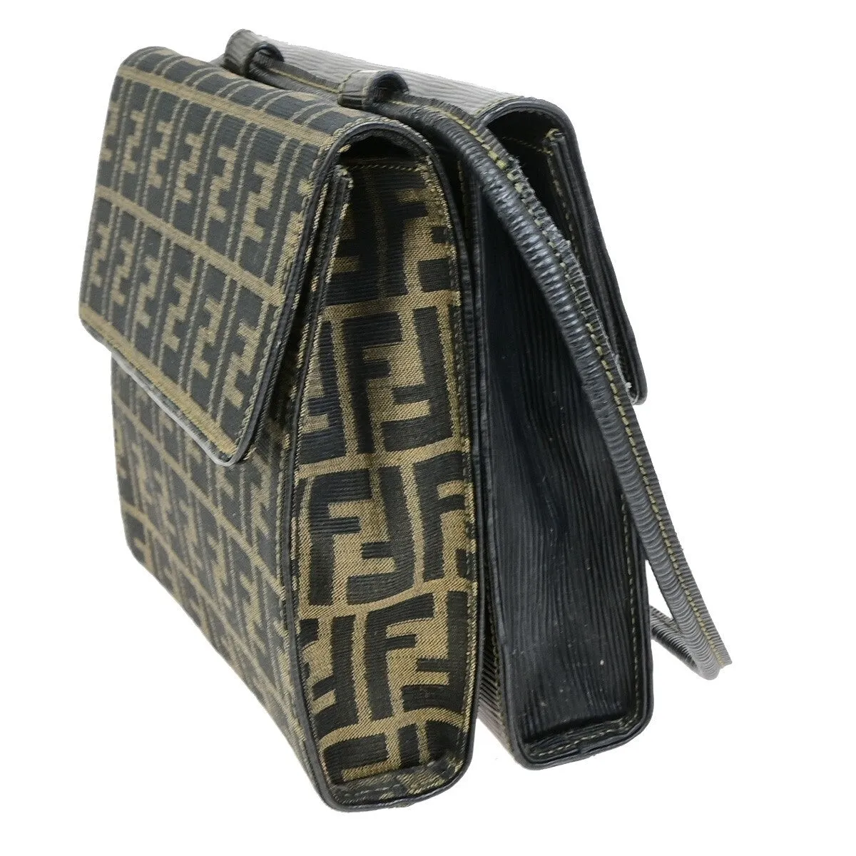 Fendi Zucca Canvas Shoulder Bag (Pre-Owned)