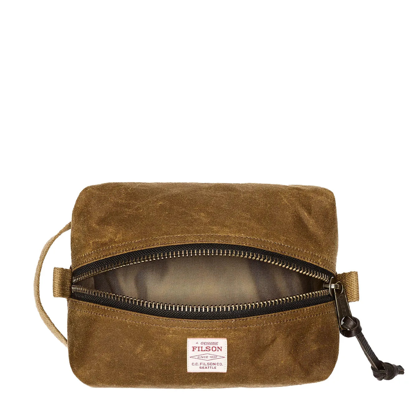 Filson Tin Cloth Travel Kit Dark Tan