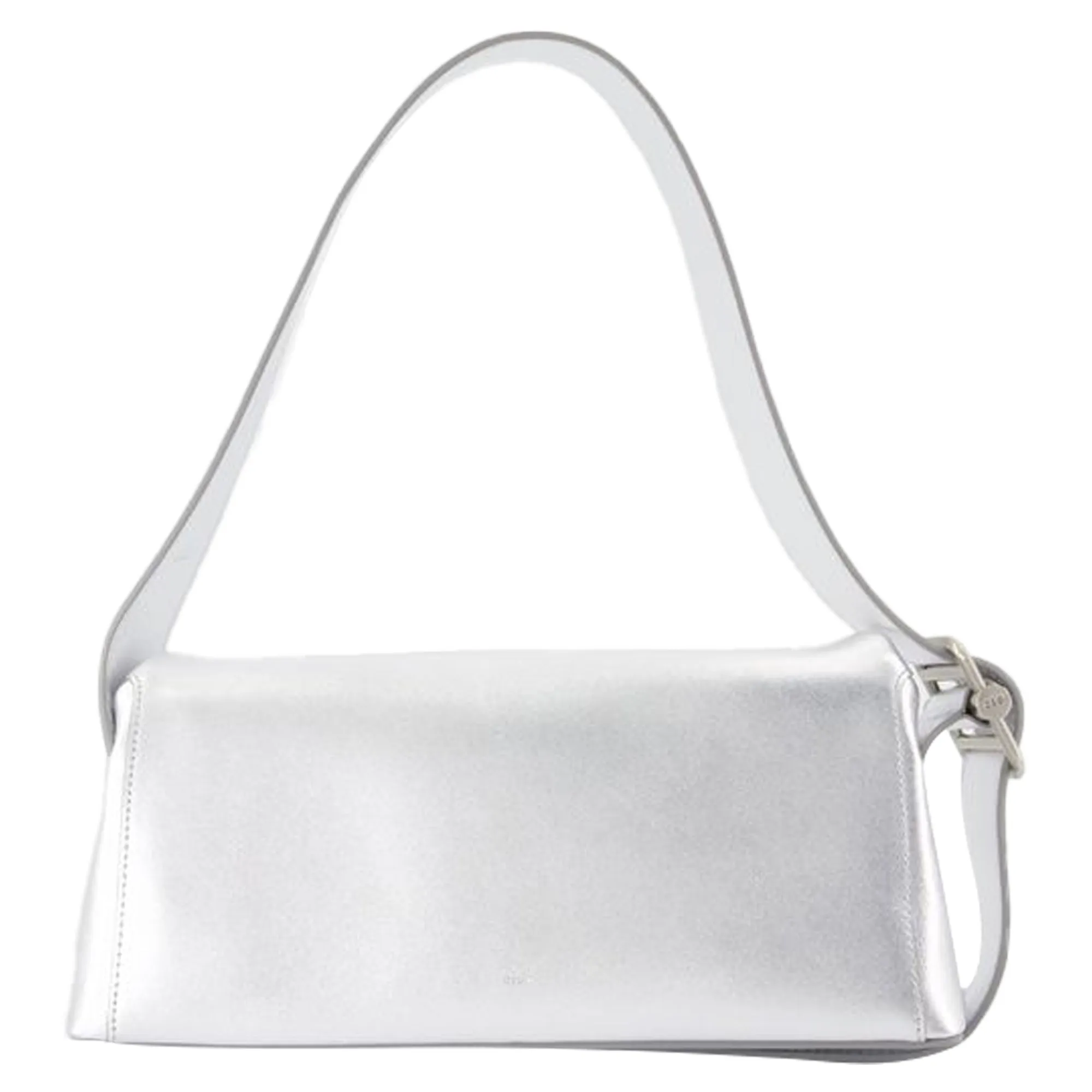 Folder Brot Shoulder Bag - Osoi - Leather - Silver