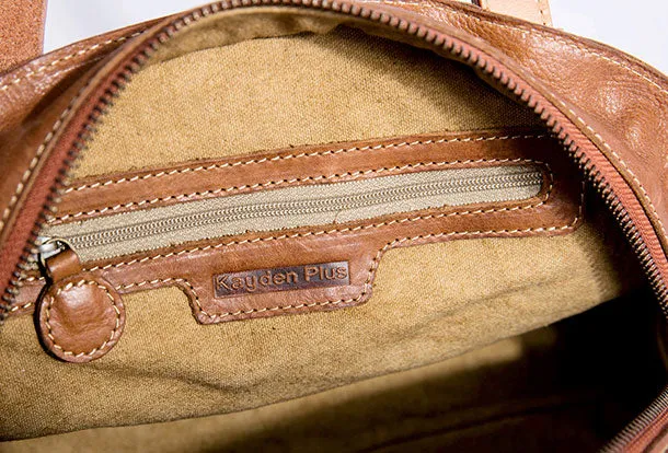 Genuine Leather Bag Semicircle Style Handmade Handbag Shoulder Bag Purse For Women