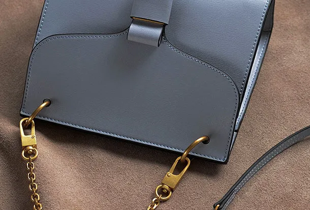 Genuine Leather Chain Bag Purse Crossbody Bag Shoulder Bag Purse For Women