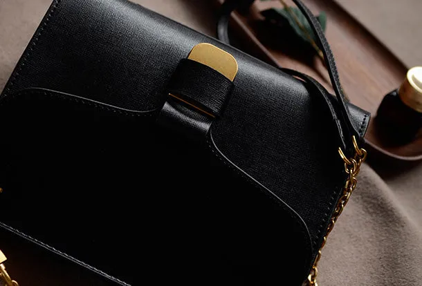 Genuine Leather Chain Bag Purse Crossbody Bag Shoulder Bag Purse For Women