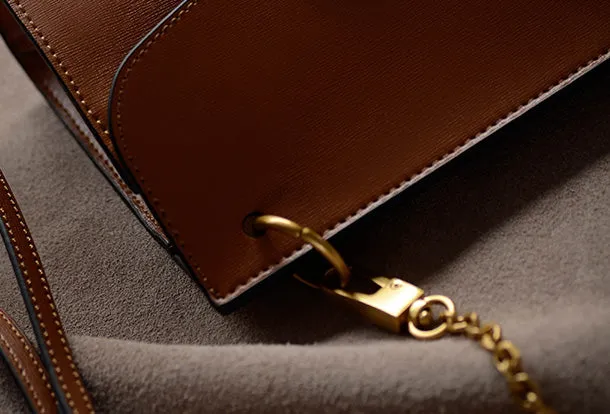 Genuine Leather Chain Bag Purse Crossbody Bag Shoulder Bag Purse For Women