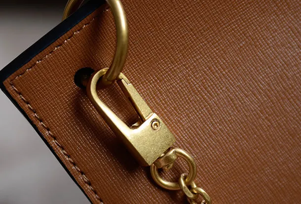 Genuine Leather Chain Bag Purse Crossbody Bag Shoulder Bag Purse For Women