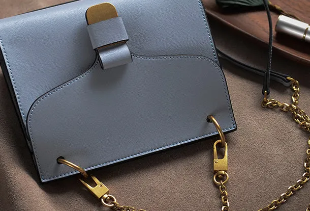 Genuine Leather Chain Bag Purse Crossbody Bag Shoulder Bag Purse For Women