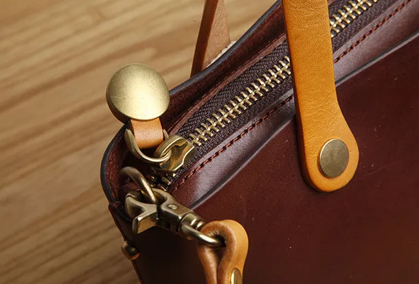 Genuine Leather Small Tote Bag Handbag Crossbody Bag Shoulder Bag Women Leather Purse