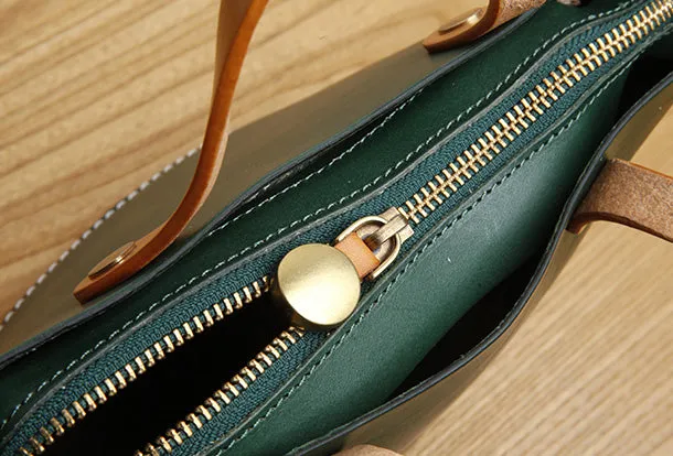 Genuine Leather Small Tote Bag Handbag Crossbody Bag Shoulder Bag Women Leather Purse