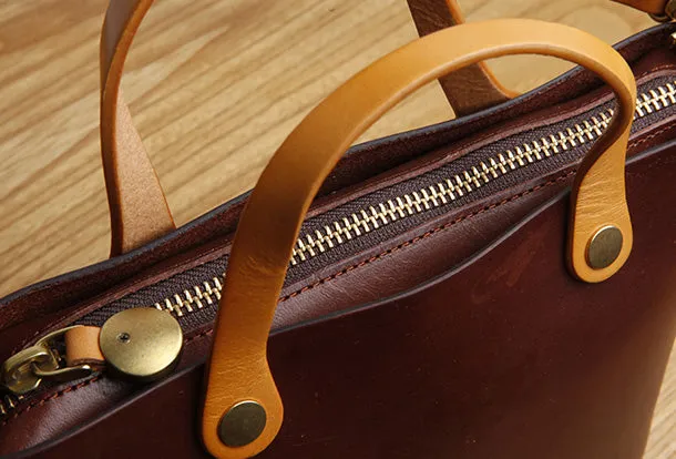 Genuine Leather Small Tote Bag Handbag Crossbody Bag Shoulder Bag Women Leather Purse