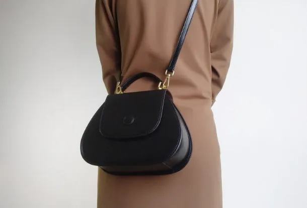 Gray Leather Handbag Purse Shoulder Bag for Women Leather Crossbody Bag