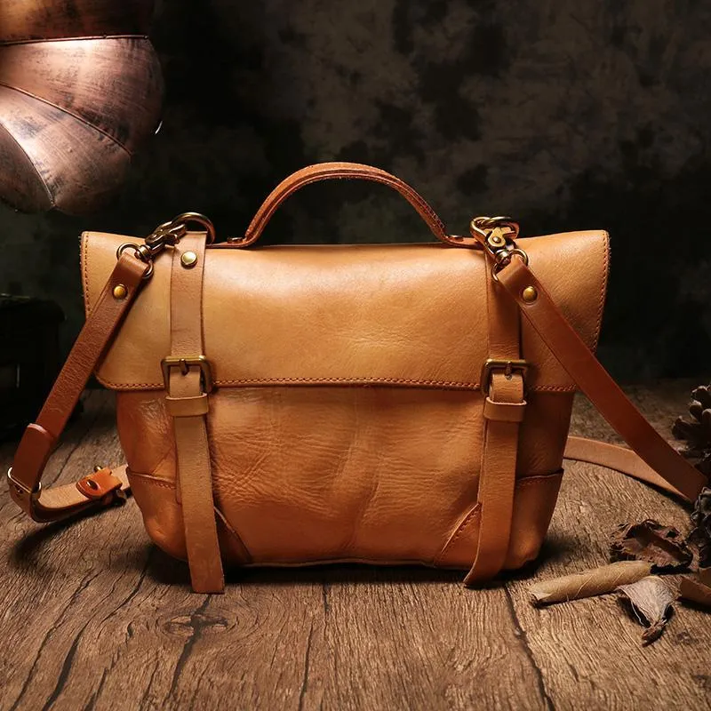 Green Womens Leather Satchel Shoulder Bag Leather Brown Women's Satchel Handbag Purse
