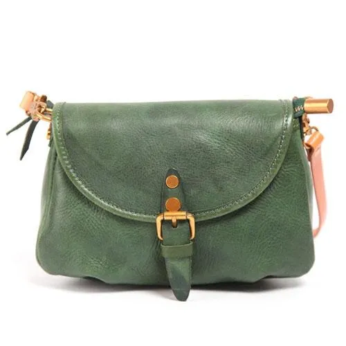Green Womens Leather Satchel Side Bag Womens Leather Small Shoulder Bag Crossbody Bag Purse