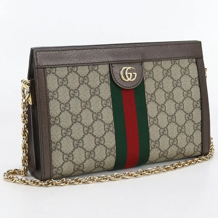 GUCCI 503877 K05NG 8745 Ofidia Chain Shoulder Bag  GG Supreme beige Women