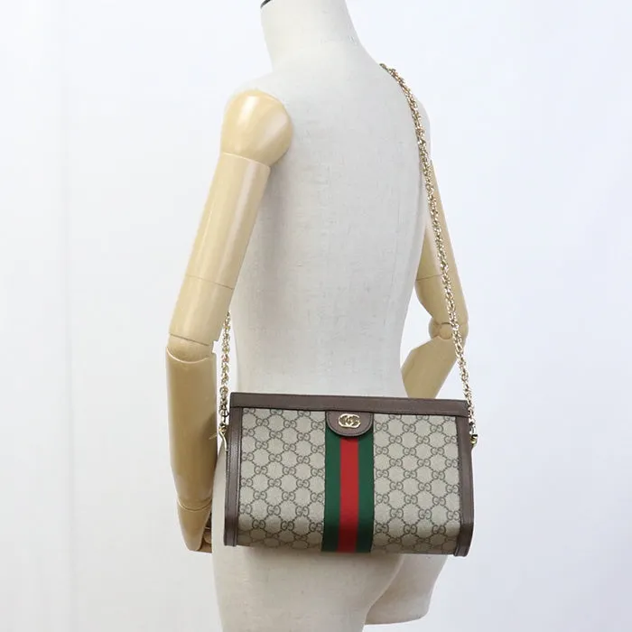 GUCCI 503877 K05NG 8745 Ofidia Chain Shoulder Bag  GG Supreme beige Women